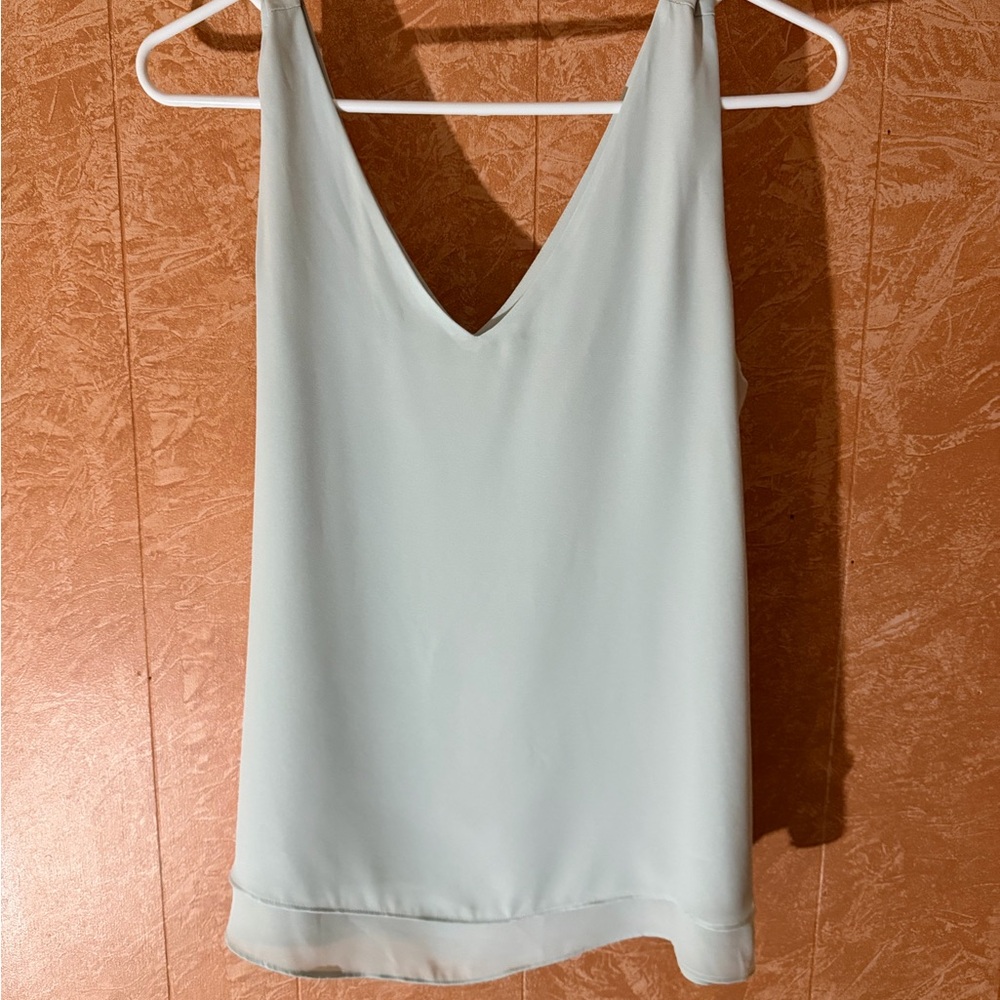 Ann Taylor Light Blue V-Neck Camisole